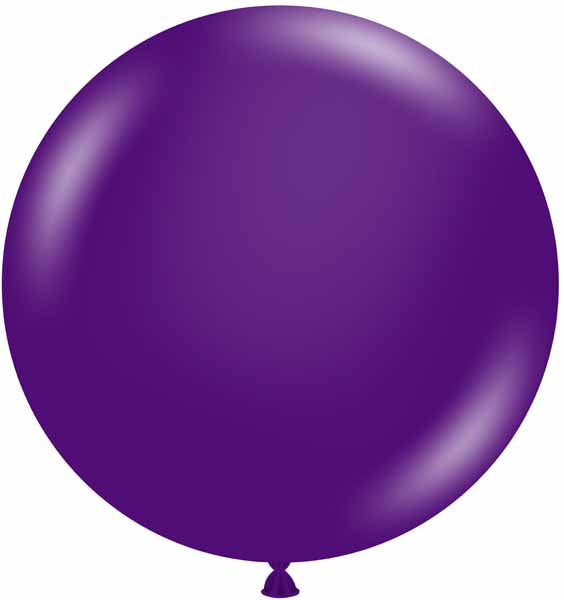 TUFTEX 24-Inch Crystal Purple Latex Balloons, 25 Count