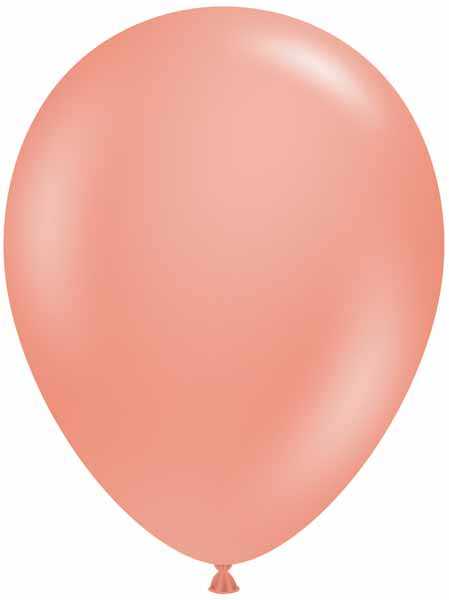 TUFTEX 11-Inch Rose Gold Metallic Latex Balloons, 100 Count
