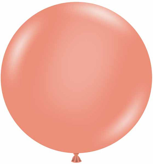 TUFTEX 36-Inch Metallic Rose Gold Latex Balloons, 2-Pack