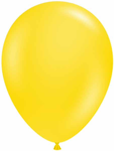 TUFTEX 11-Inch Standard Yellow Latex Balloons, 12 Count
