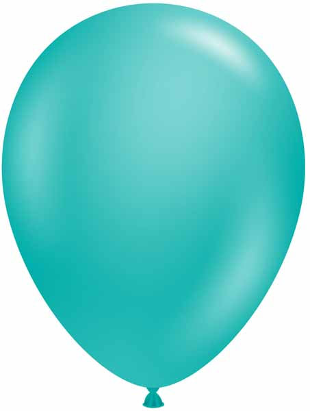TUFTEX 11-Inch Teal Latex Balloons, 12 Count