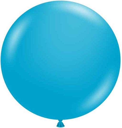 TUFTEX 36-Inch Turquoise Latex Balloons, 2 Pack