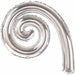14-Inch Silver Kurly Spiral Foil Balloon