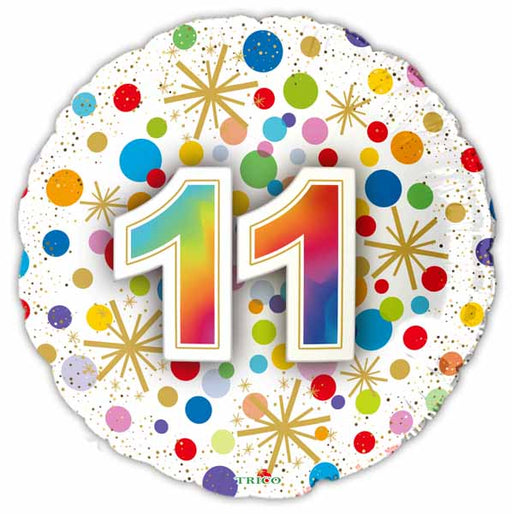 Number 11 Foil Balloon, 18 Inch