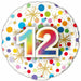 Number 12 Foil Balloon, 18 Inch