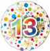 Number 13 Milestone Foil Balloon, 18 Inch