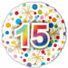 Number 15 Foil Balloon, 18 Inch