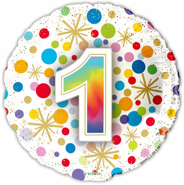 18-Inch Number 1 Foil Balloon, 1 Count