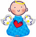 Blue Angel 36 Inch Shaped Foil Balloon