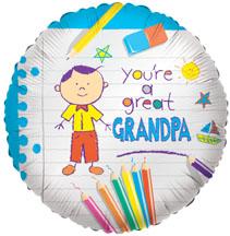 Great Grandpa 18-Inch Single-Sided Balloon