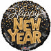 Happy New Year 9" Round Foil Balloon
