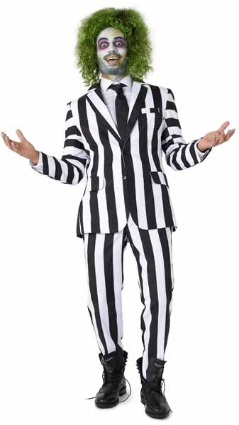Suitmeister Men's Beetlejuice Costume Suit, Medium