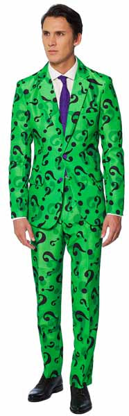 Suitmeister The Riddler Men's Costume Suit, XX-Large