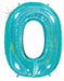Megaloon 40-Inch Holographic Number 0 Balloon