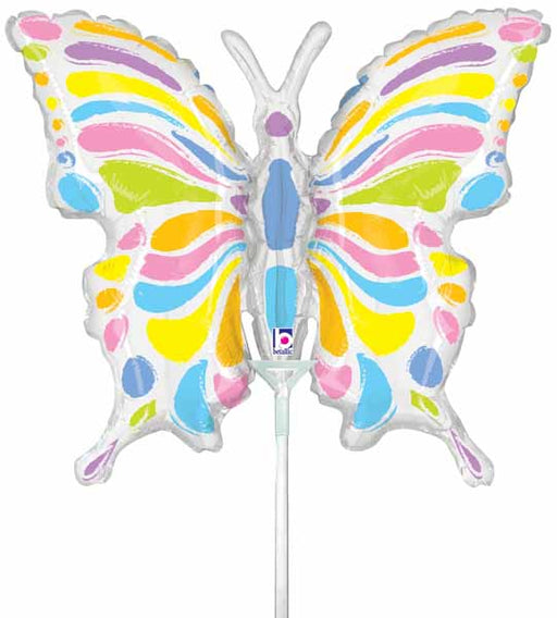 Pastel Butterfly 14-Inch Mini Shape Foil Balloon