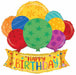 29-Inch Happy Birthday Balloons Banner Foil Balloon