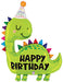 Dino Birthday 52-Inch Shaped Foil Balloon