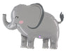 Jungle Elephant 33" Shaped Foil Balloon