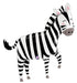 Jungle Zebra 43" Shaped Foil Balloon
