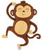 Jungle Monkey 33-Inch Shaped Foil Balloon