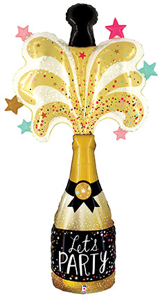Party Champagne 5-Foot Giant Foil Balloon