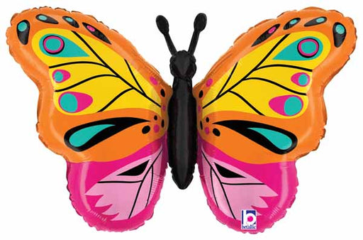 Colourful Butterfly 30-Inch Foil Balloon