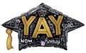 30-Inch Grad Cap Words Foil Graduation Balloon