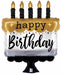 28 Inch Satin Birthday Cake Foil Balloon