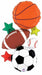 Multi Sports Stacker 37-Inch Shaped Foil Balloon
