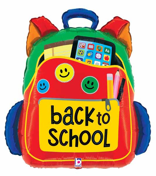 Backpack Back to School 25-Inch Foil Balloon