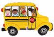 29-Inch School Bus Shaped Foil Balloon