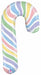 35-Inch Pastel Candy Cane Foil Balloon