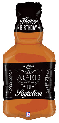 Aged to Perfection Whiskey Foil Balloon, 34 Inch