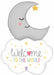 Welcome Baby Moon 42-Inch Foil Balloon