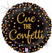 Cue the Confetti 18-Inch Round Holographic Foil Balloon