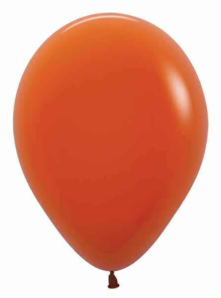 Sempertex 11" Sunset Orange Latex Balloons, 50 Count