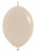 Deluxe White Sand 12" Link-O-Loon Latex Balloons, 50 Pack