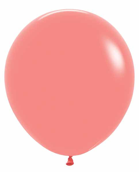 Deluxe Tropical Coral 18 Inch Latex Balloons, 25 Pack
