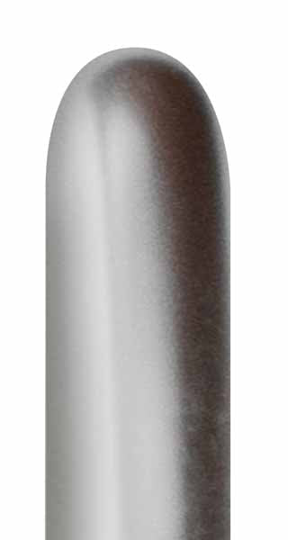 Sempertex Reflex Silver 260 Latex Twisting Balloons, 50 Count