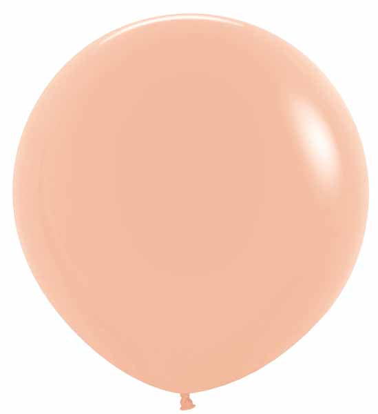 Deluxe Peach Blush 24-Inch Latex Balloons, 10 Pack