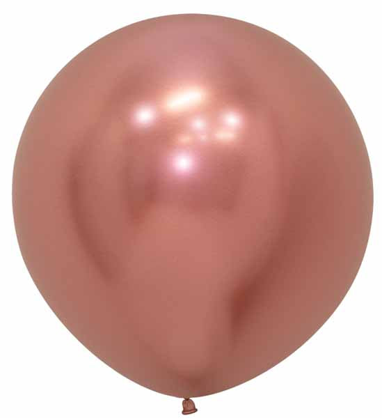 Reflex Rose Gold 24-Inch Latex Balloons, 10 Pack