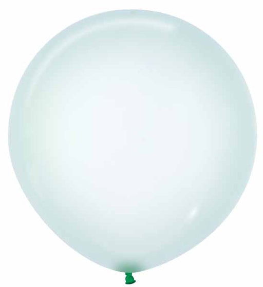 Crystal Pastel Green 24-Inch Latex Balloons, 10 Pack