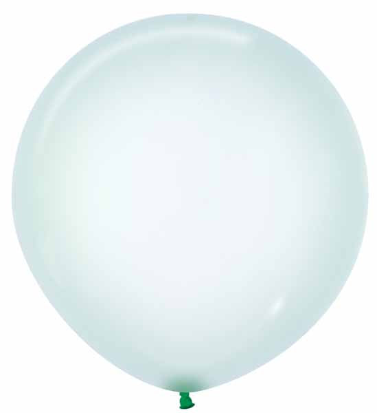 Crystal Pastel Green 24-Inch Latex Balloons, 10 Pack