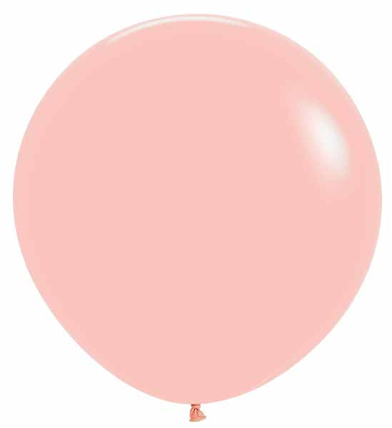 Pastel Matte Melon 24-Inch Latex Balloons, 10 Count