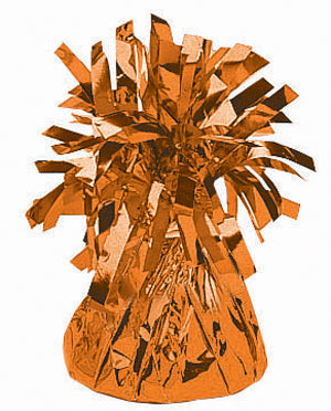 Orange Foil Fringe Balloon Weight