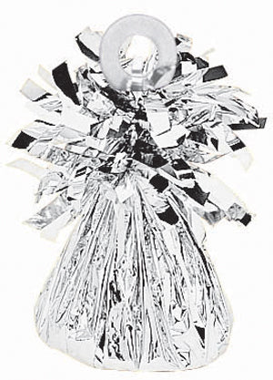 Silver Foil Fringe Balloon Weight, 180 g