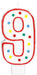 5-Inch Number 9 Birthday Candle