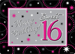 Sweet 16 Sparkle Decorating Kit