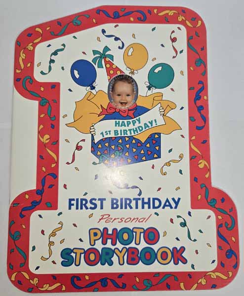 Happy 1st Birthday Photo Story Book