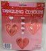 Hearts Foil Dangle Decorations, 3 Pack